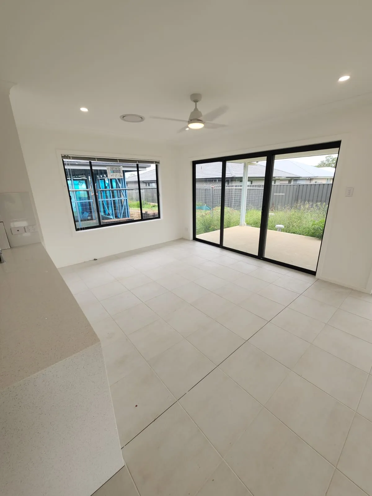 Newcastle interior painted in a soft white
